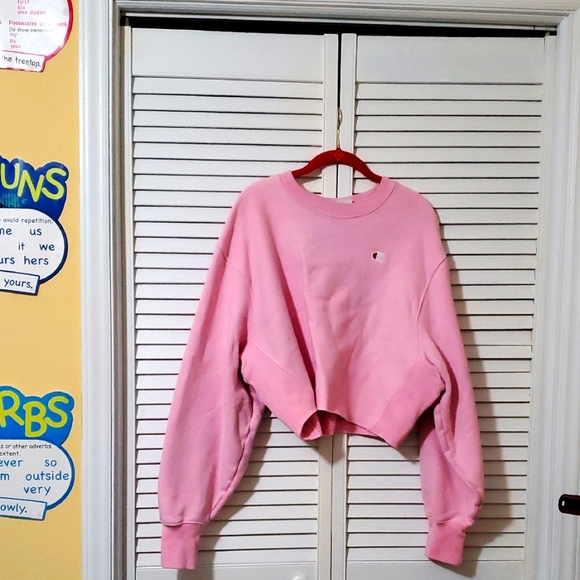 Champion Tops - Champion Pink Reverse Weave Sweatshirt